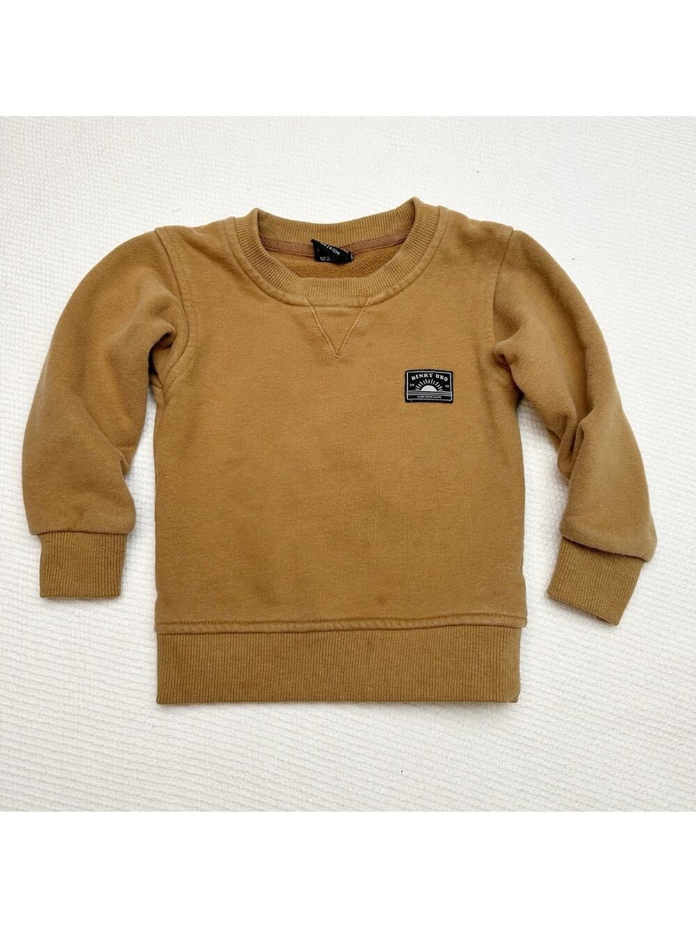 BinkyBro crew neck brown rust crewneck sweatshirt 6-12 mo